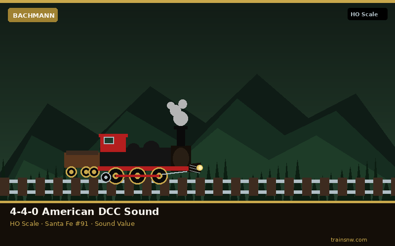 Bachmann 4-4-0 American DCC